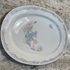 Vintage Illusions By Excel Platter Center Stage Serving Dish Porcelain Tray